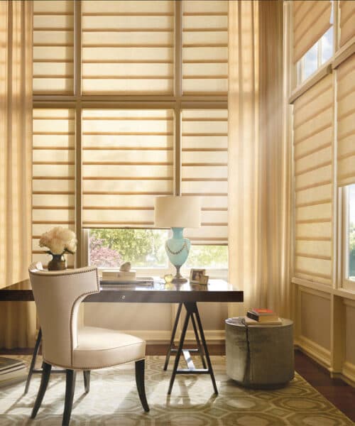 Hunter Douglas Vignette Roman shades Manhattan