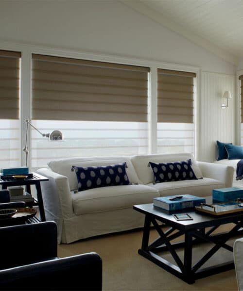 Roman shades Bergen County NJ home
