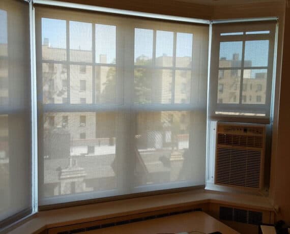 Upper East Side Motorized Solar Shades