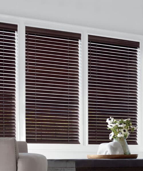 Real wood blinds Manhattan home