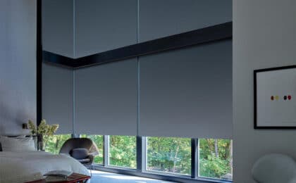 Blackout window roller shades and blinds